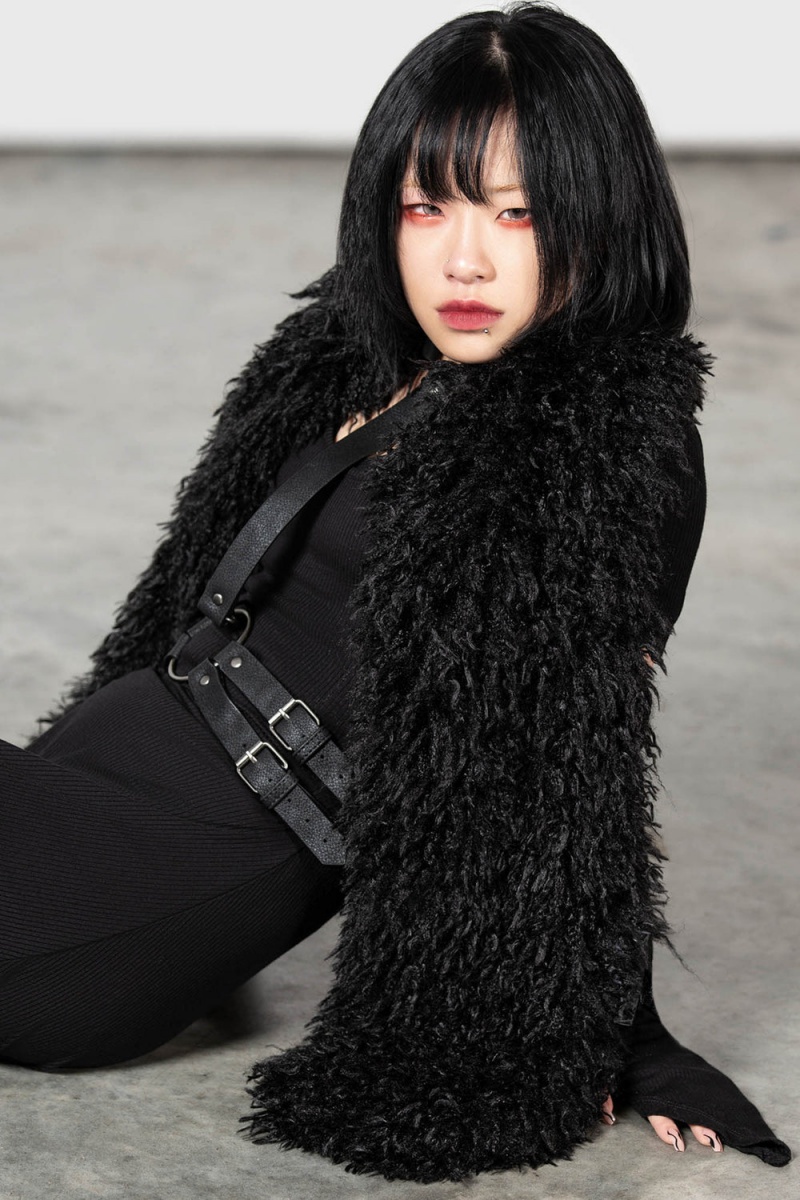 Killstar Rugged Night Scarf Negros | 89405-HSTZ