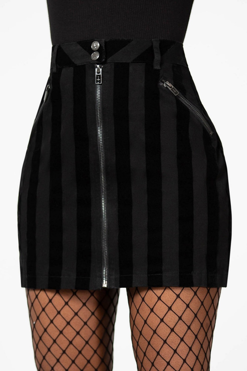 Killstar Scallywag Mini Skirt Negros | 70684-LXGA