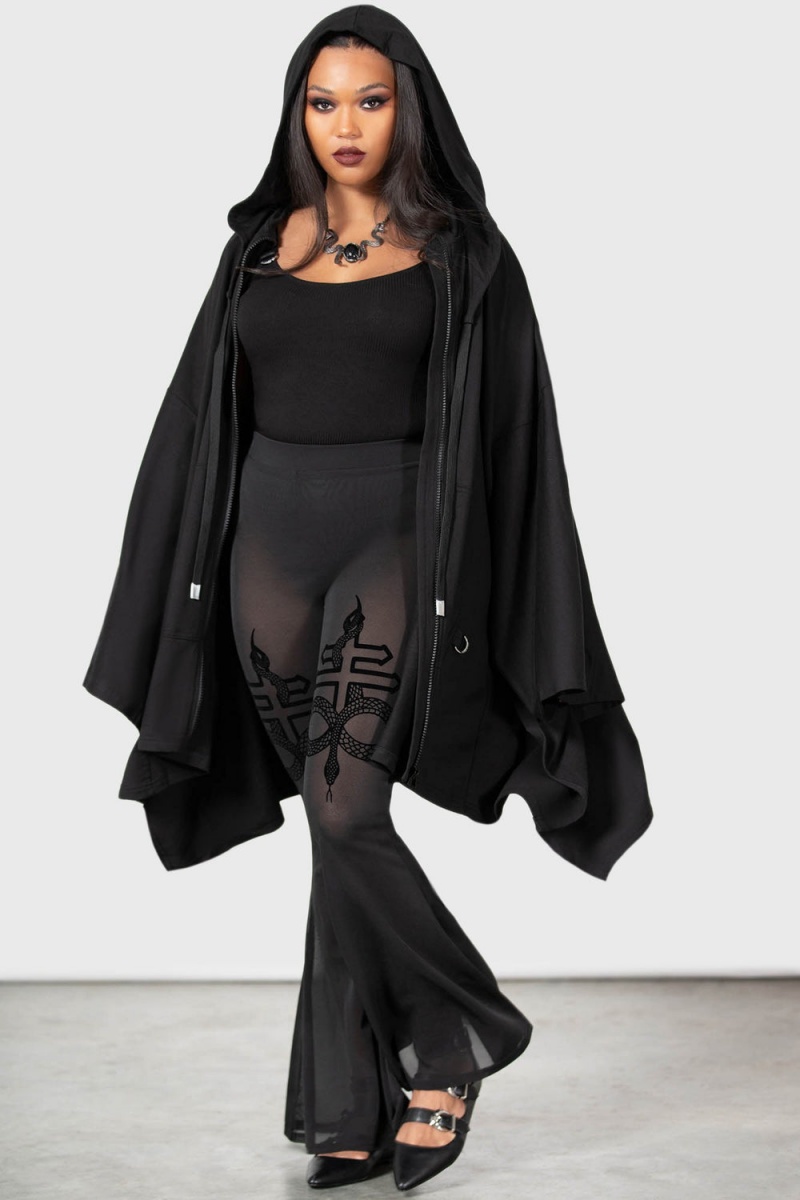 Killstar Serpentine Powermesh Flares Negros | 54281-FQJO
