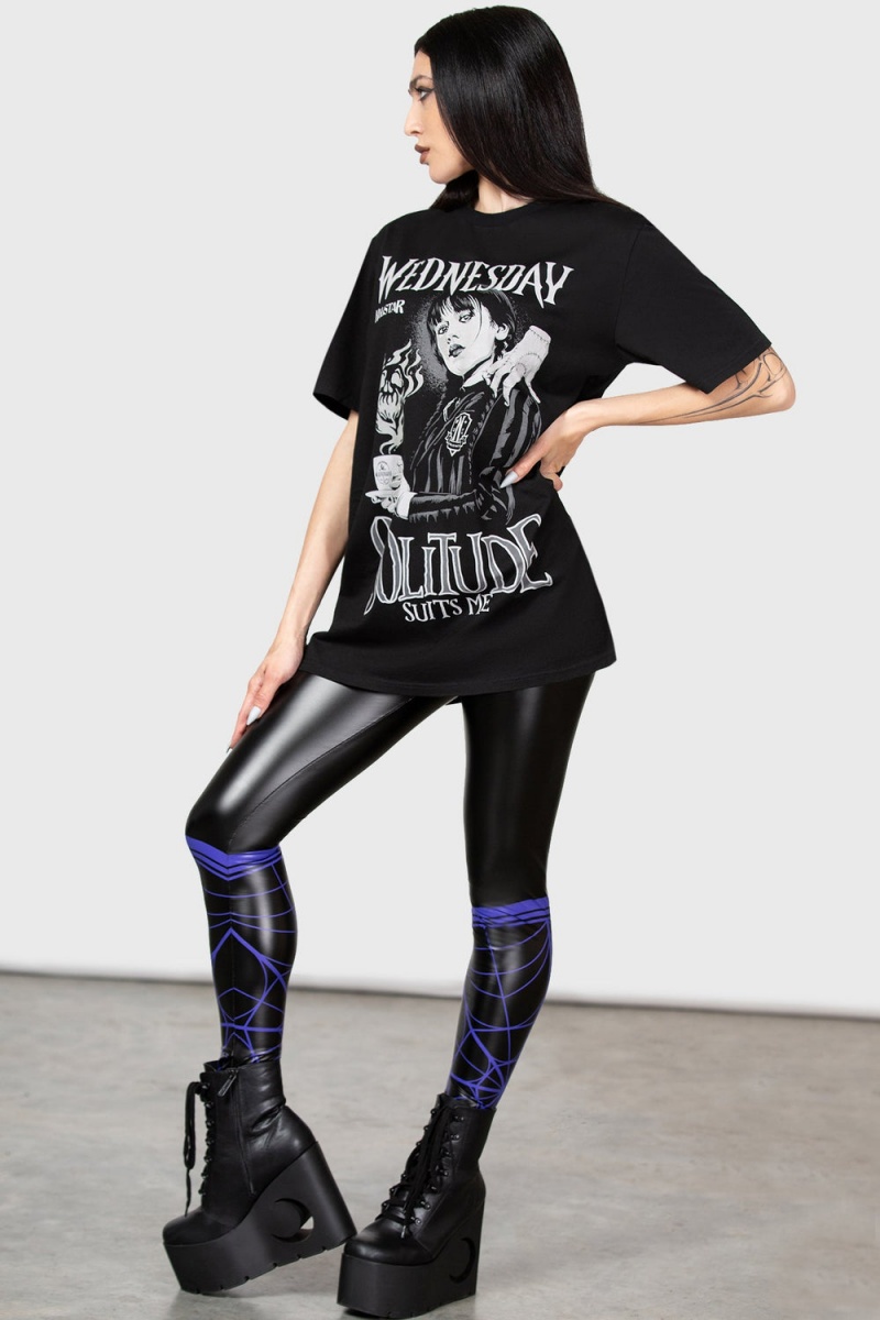 Killstar Sharp-Edged T-Shirt Negros | 96783-RASF