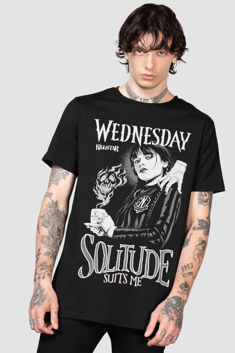 Killstar Sharp-Edged T-Shirt Negros | 96783-RASF