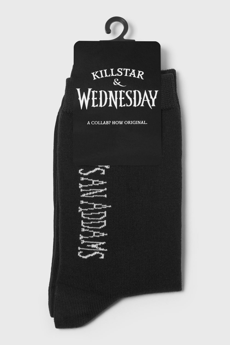Killstar Sharpen Hatchets Ankle Socks Negros | 49531-NHTD