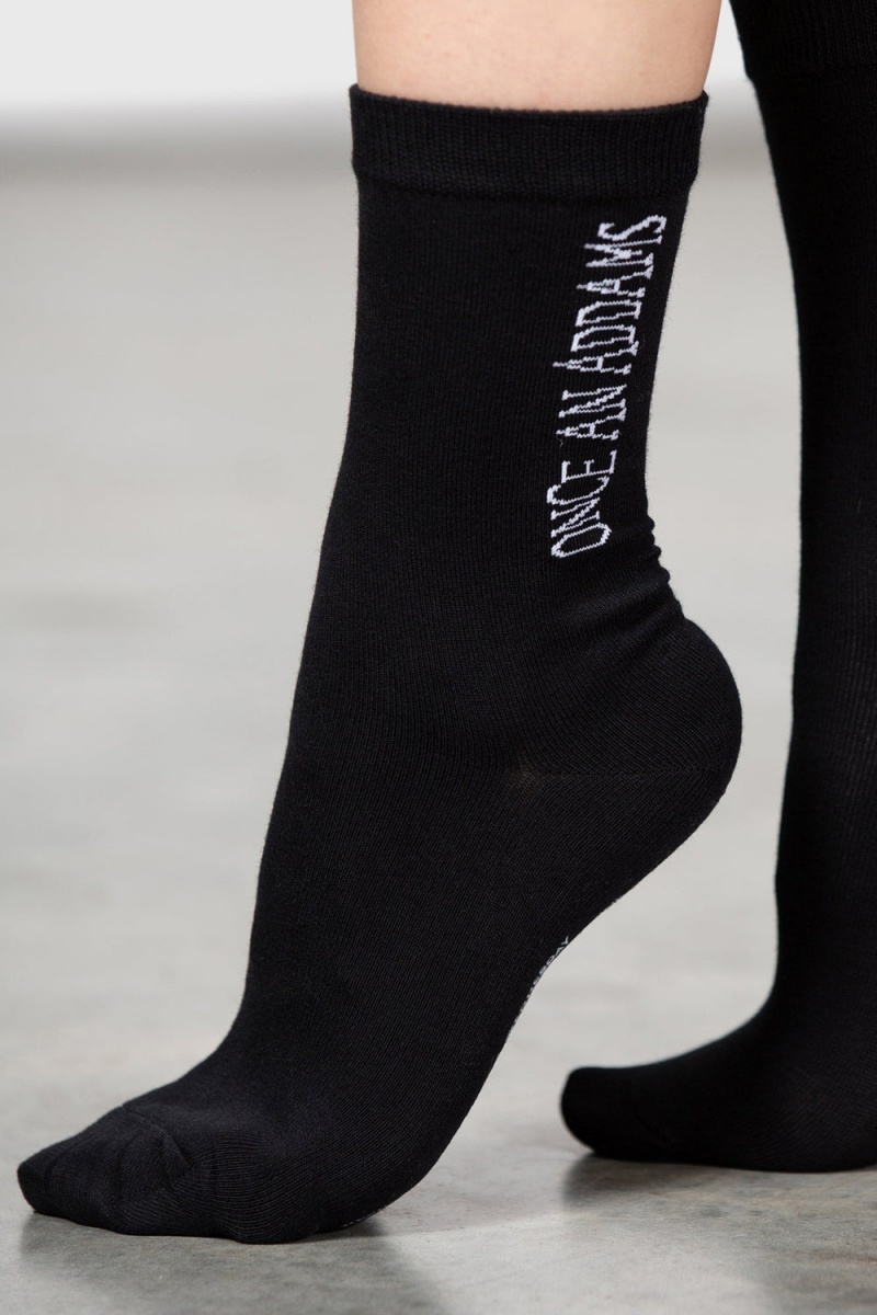 Killstar Sharpen Hatchets Ankle Socks Negros | 49531-NHTD
