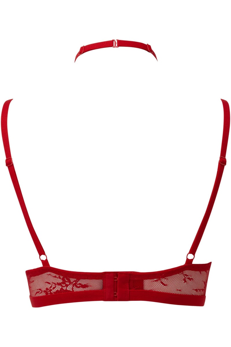 Killstar Sheer Evil Bra [SCARLET] Rojos | 59264-ULRY