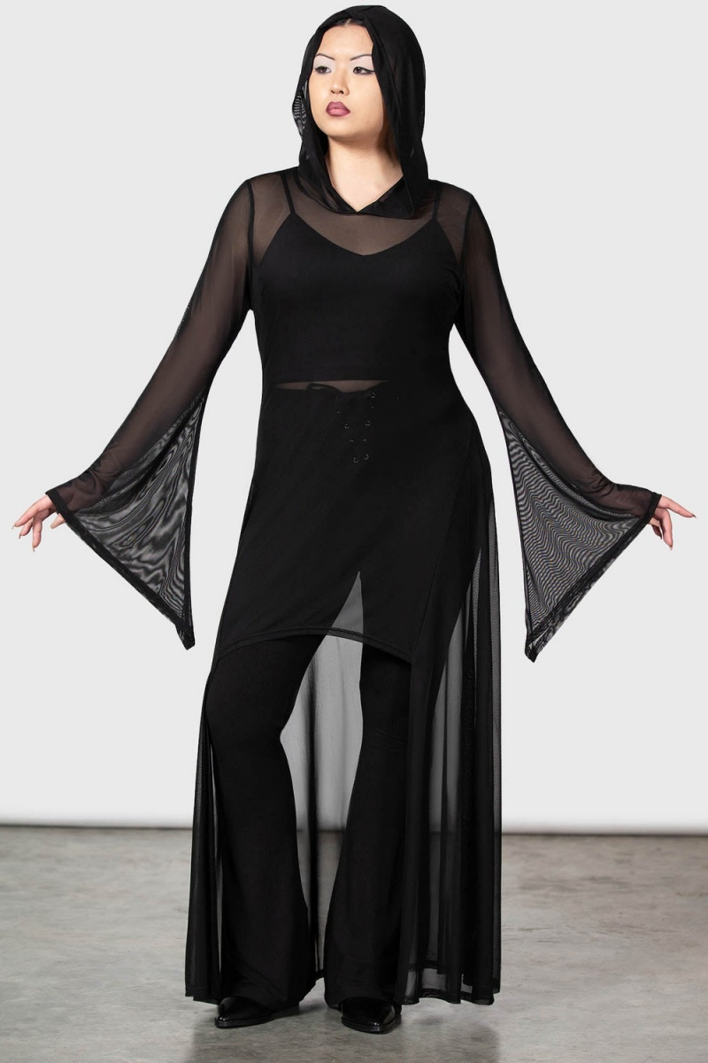 Killstar Sheer Mystery Cloak [B] Rosas | 07286-AHOQ