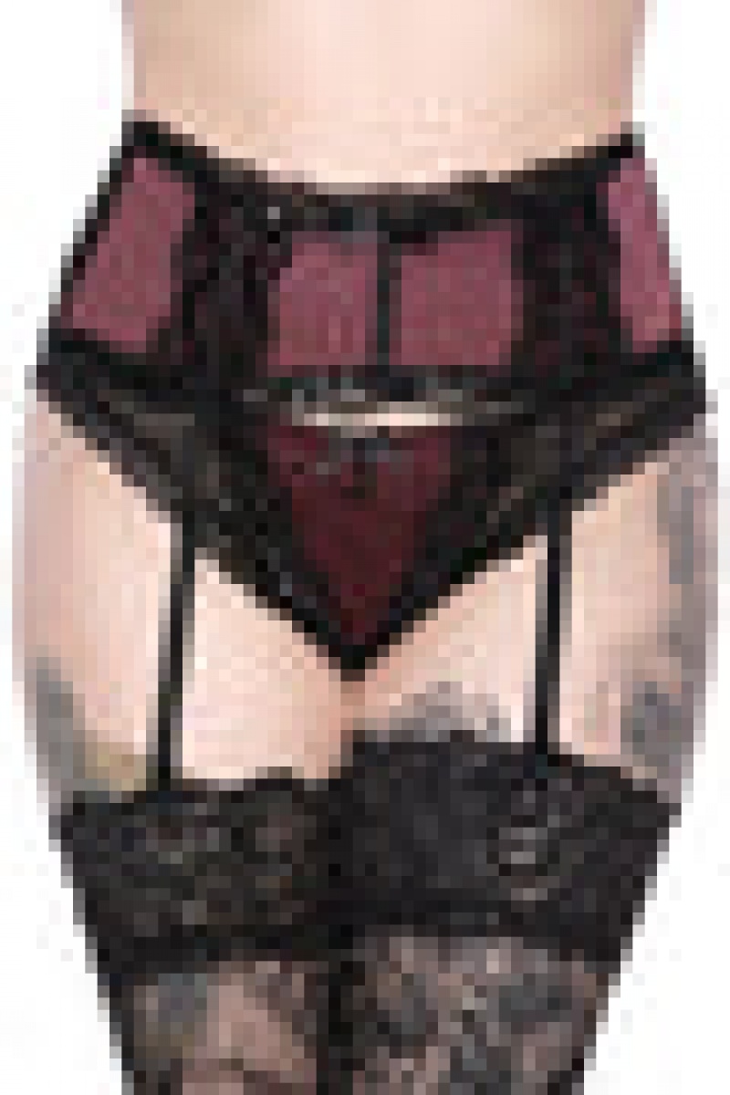 Killstar She's Poison Garter Belt [WINE] Rojos | 01379-TXZO