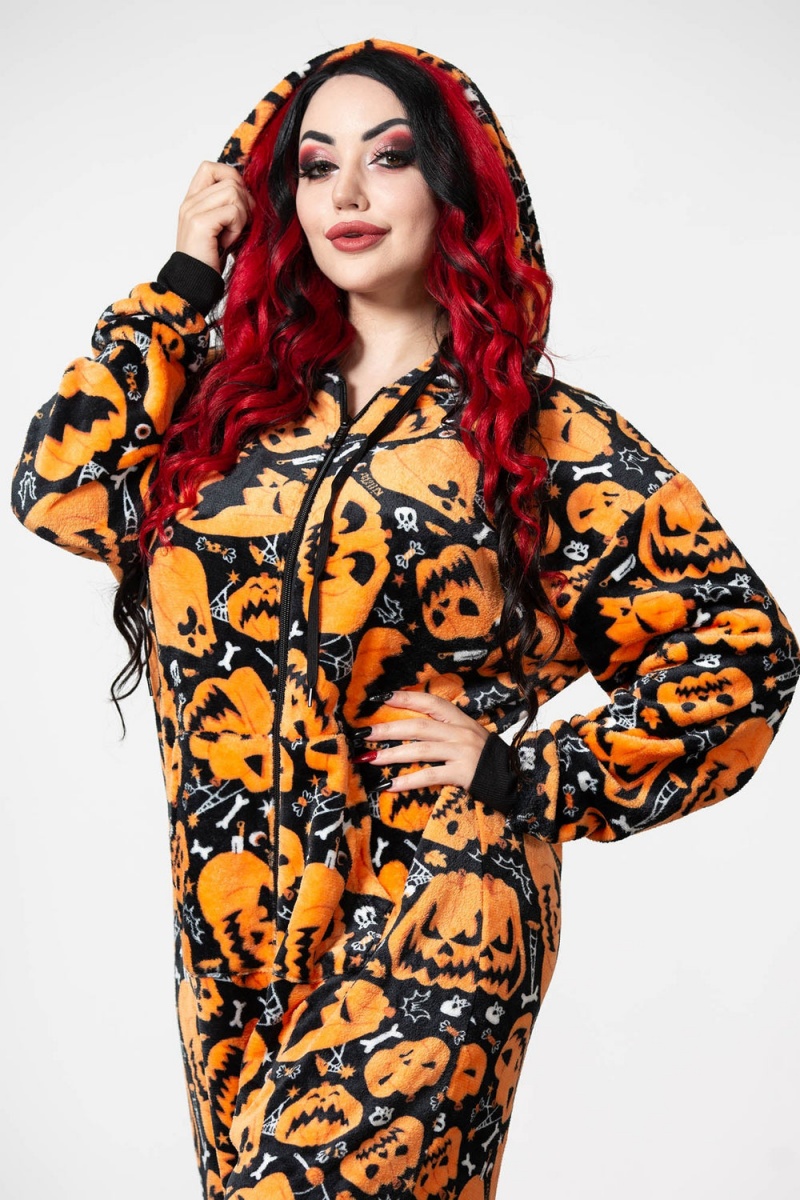 Killstar Shocktober Onesie Negros | 50896-UYIX