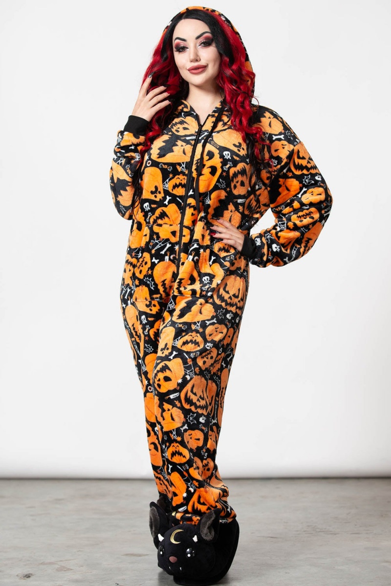 Killstar Shocktober Onesie Negros | 50896-UYIX