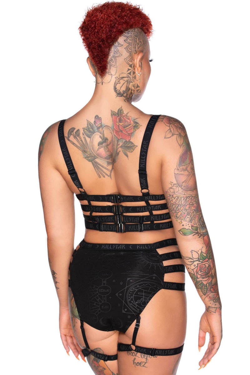 Killstar Sixth Sense Bra Negros | 79536-VNQZ
