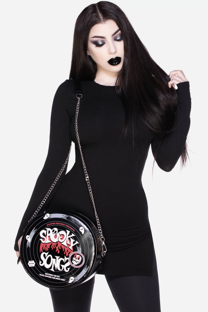 Killstar Spooky Songs Handbag Negros | 68940-JAOU
