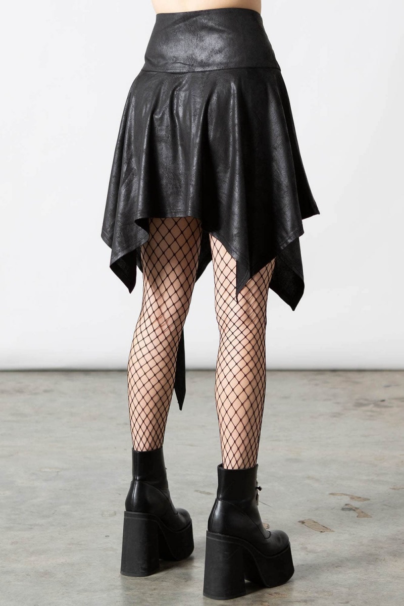 Killstar State Of Calamity Skirt Negros | 64103-XYJI