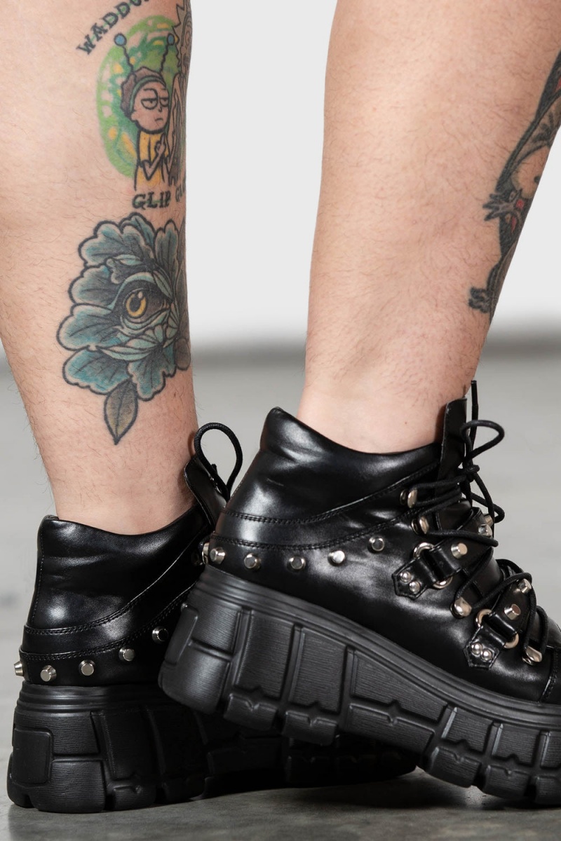 Killstar Step Up Trainers Negros | 84526-AVEG