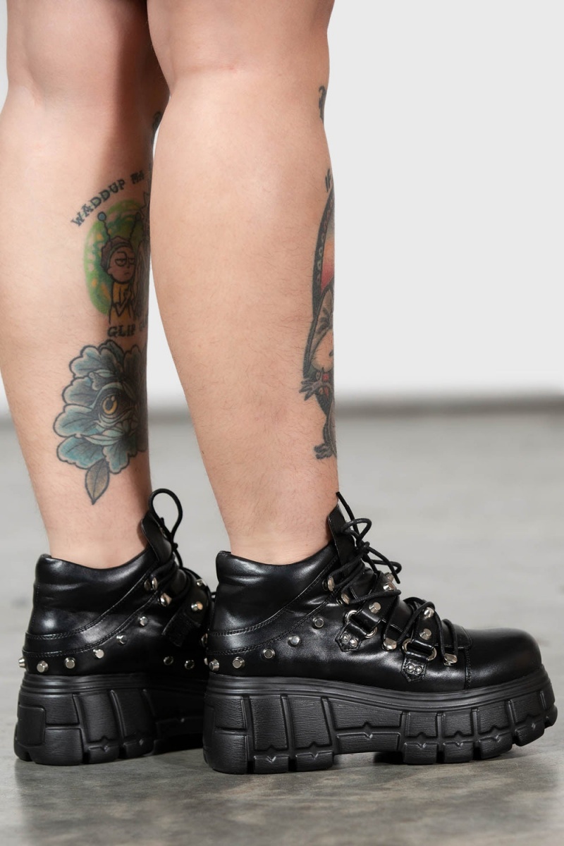 Killstar Step Up Trainers Negros | 84526-AVEG