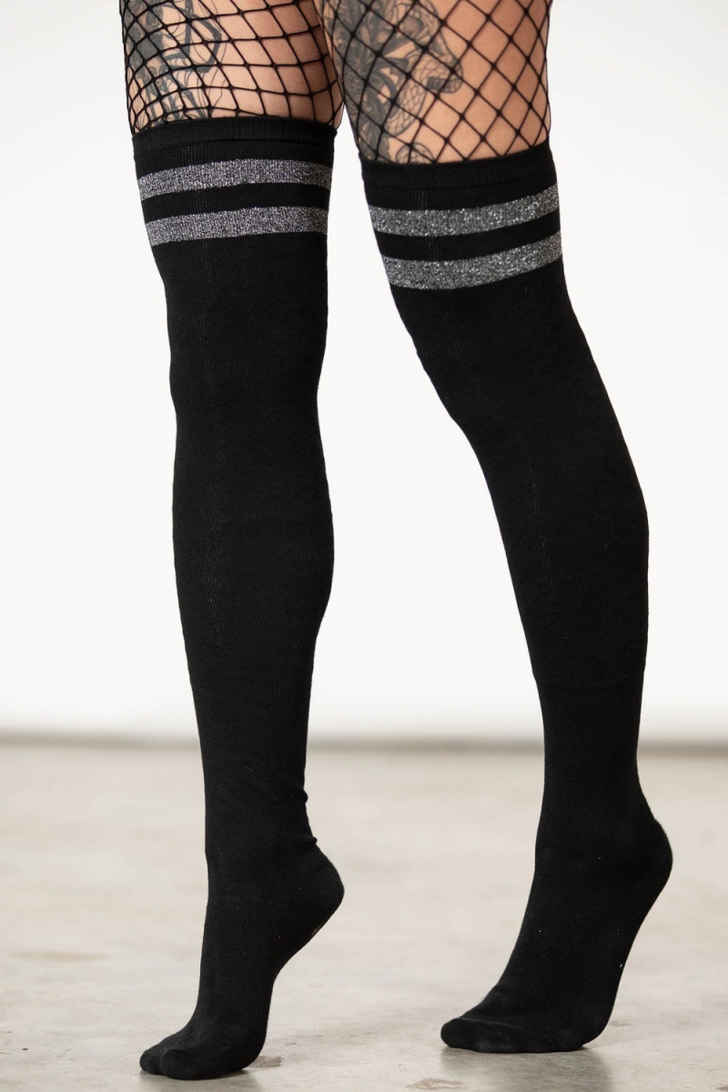 Killstar Super Freak Socks Negros | 29317-RSLM