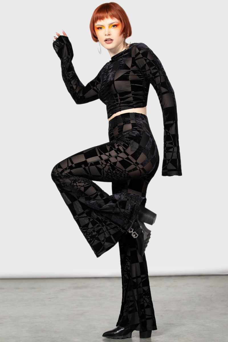 Killstar Suspiria Mood Flares [BLACK/GREY] Grises | 98706-RMEL