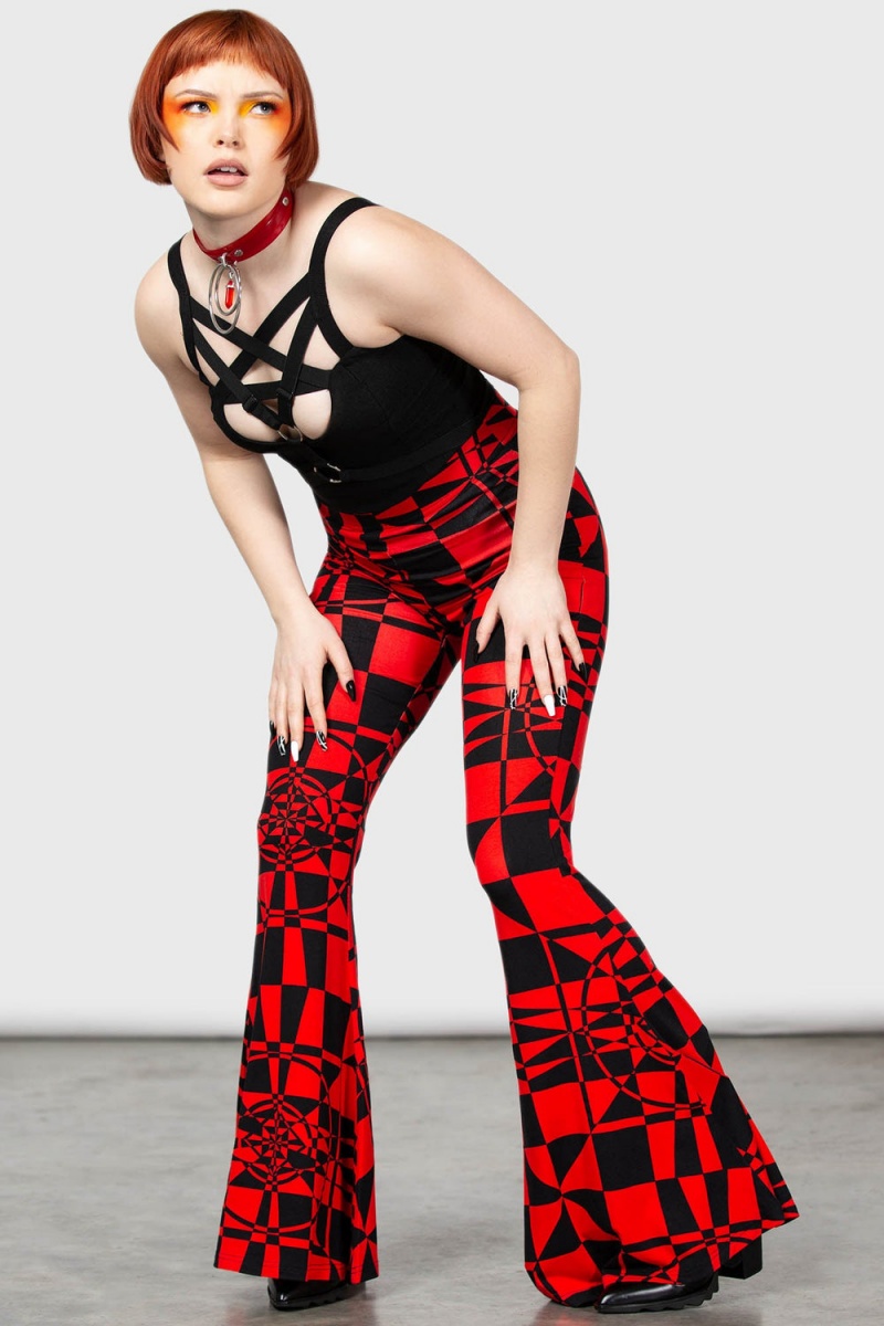 Killstar Suspiria Mood Flares [BLACK/RED] Rojos | 04718-KHEG