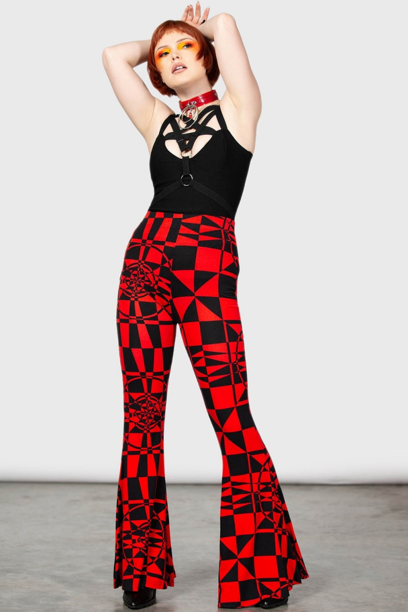 Killstar Suspiria Mood Flares [BLACK/RED] Rojos | 04718-KHEG