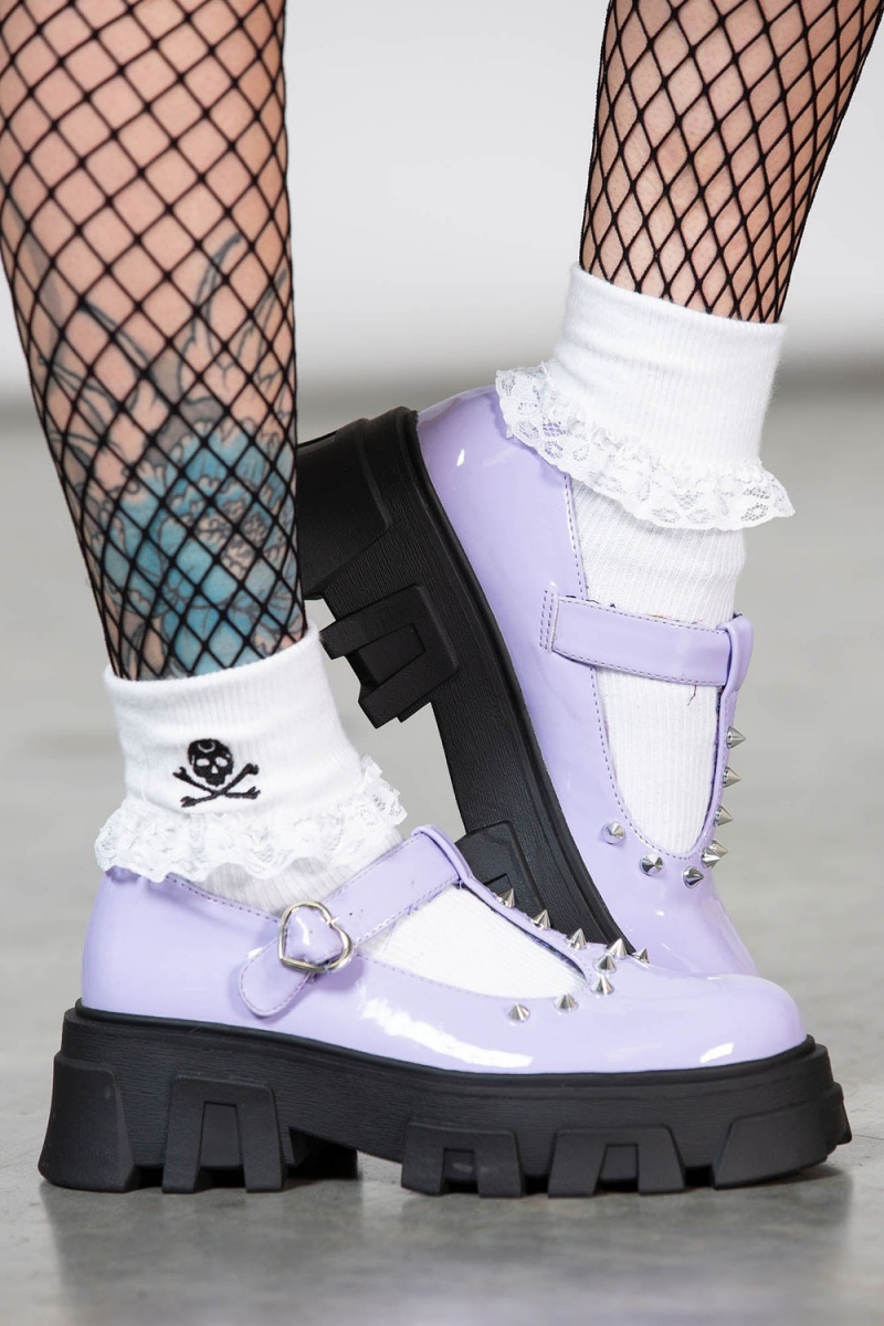 Killstar Sweet On U Mary Janes Lilac | 80315-HOQZ