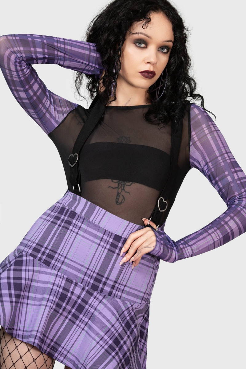 Killstar Sweetheart Dreams Bodysuit Morados | 13682-HEKW