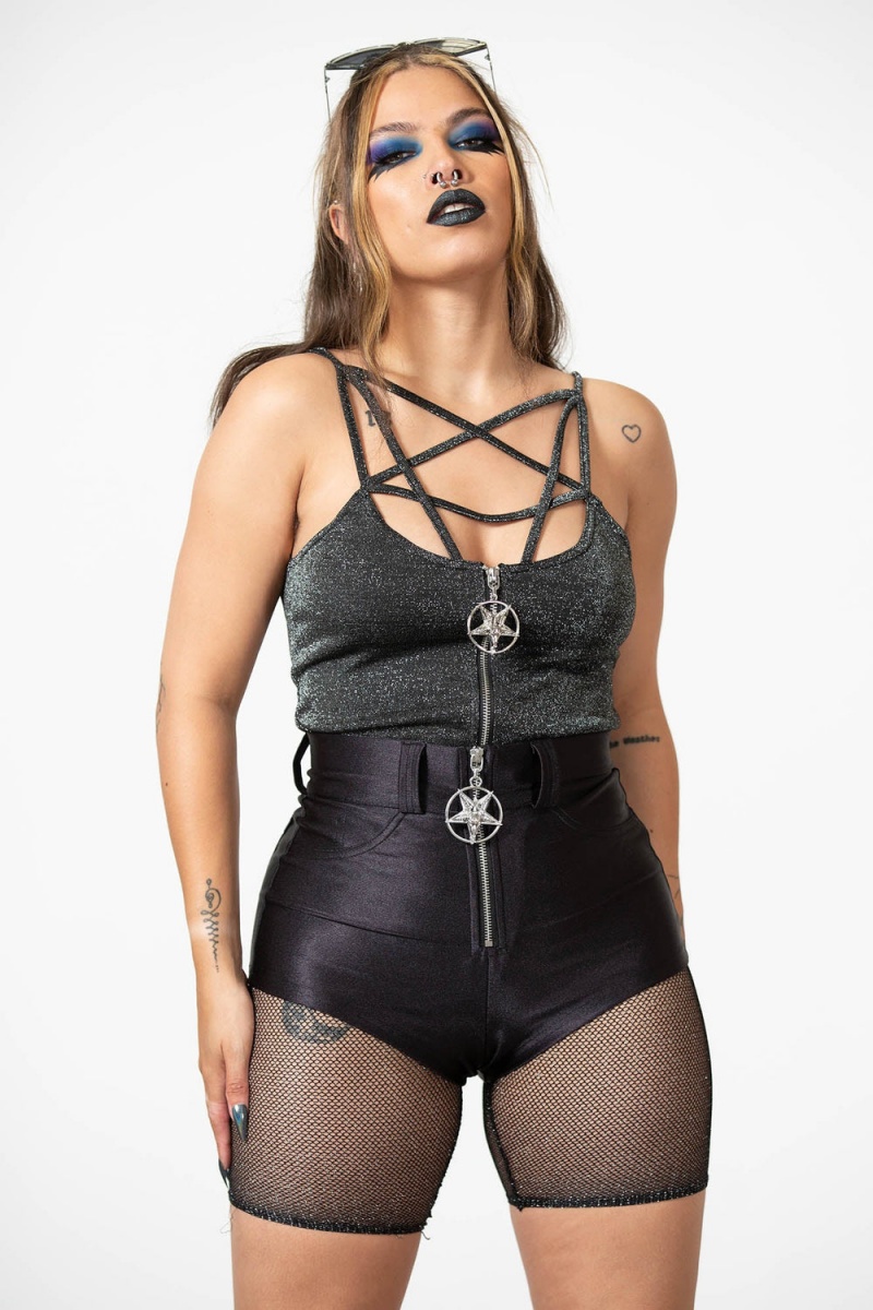 Killstar Synth Soul Top Glitter | 13745-RUWY