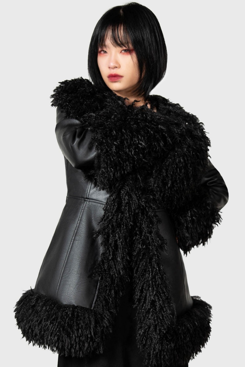 Killstar Talvel Coat Negros | 08531-WSOJ