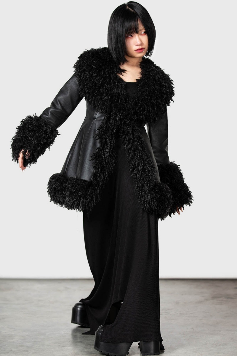 Killstar Talvel Coat Negros | 08531-WSOJ