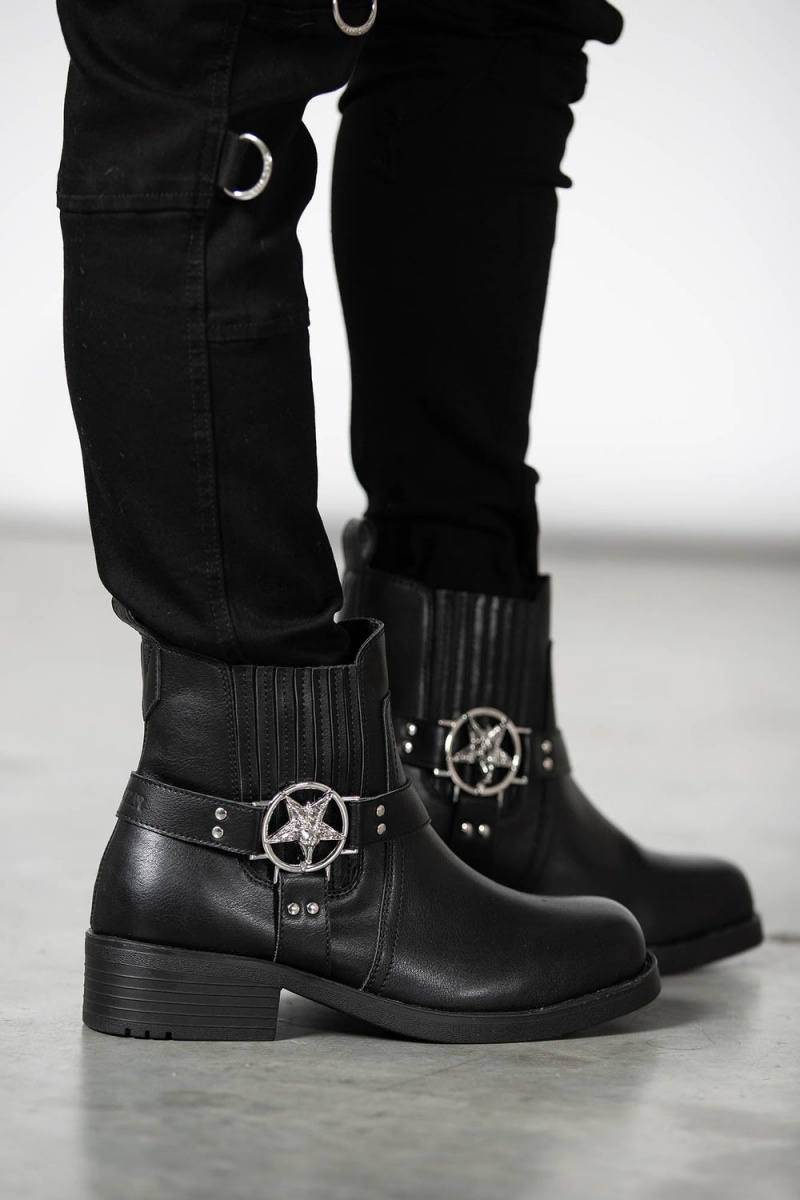 Killstar Templar Boots Negros | 35298-ZNPB
