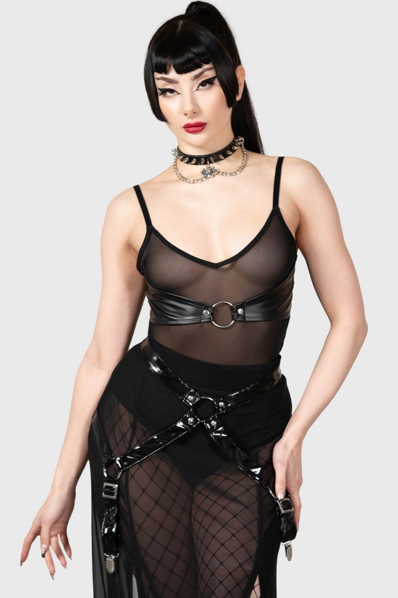 Killstar Temple Of Eloquence Cami Negros | 29851-QAZI