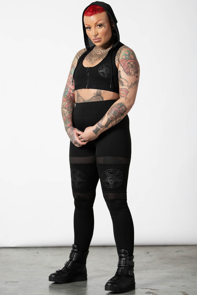 Killstar Terminus Sports Bra Negros | 89756-EMCU