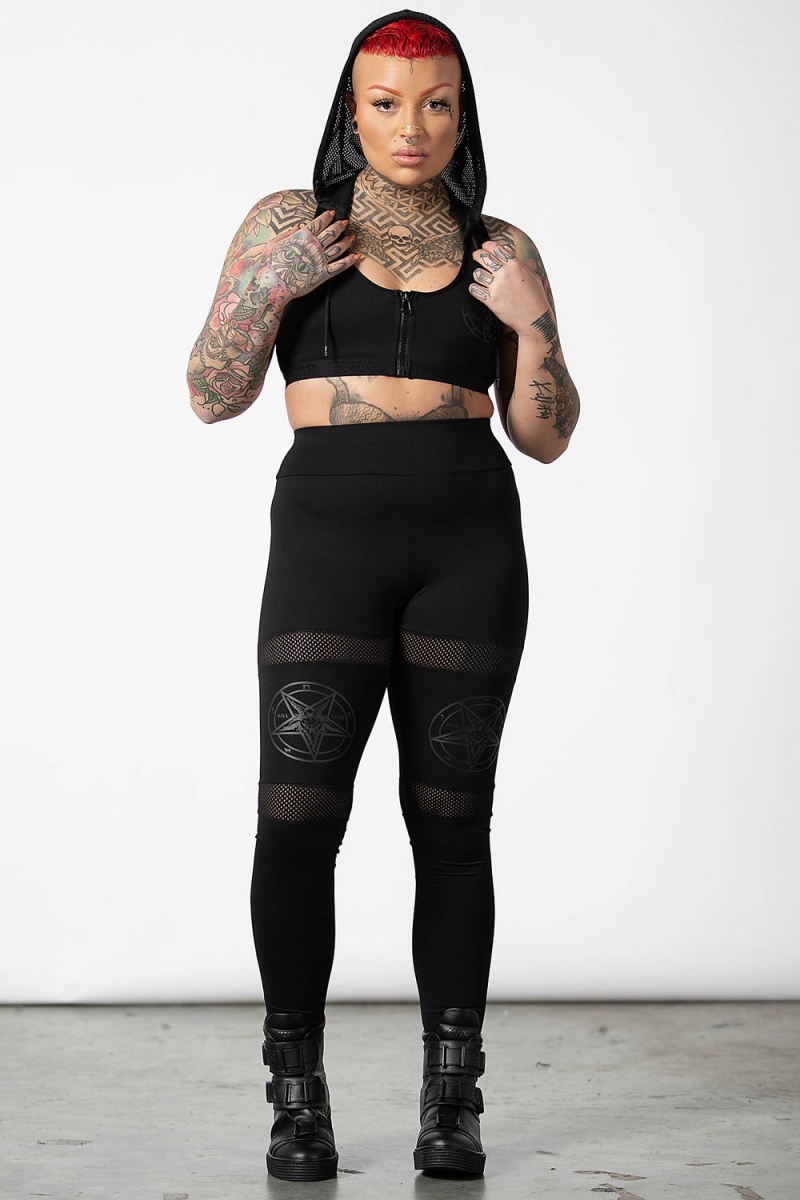 Killstar Terminus Sports Bra Negros | 89756-EMCU