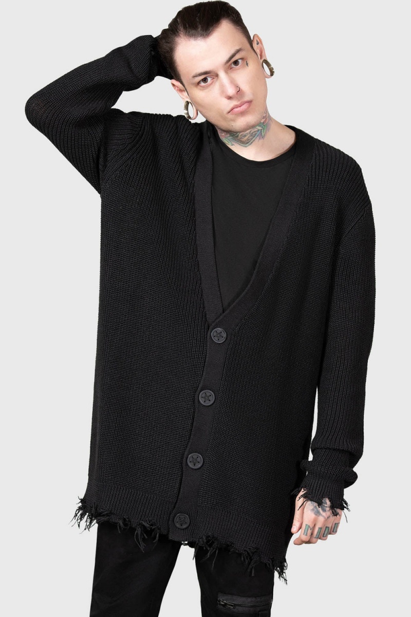 Killstar The Antisocials Cardigan Negros | 08762-ZUFV