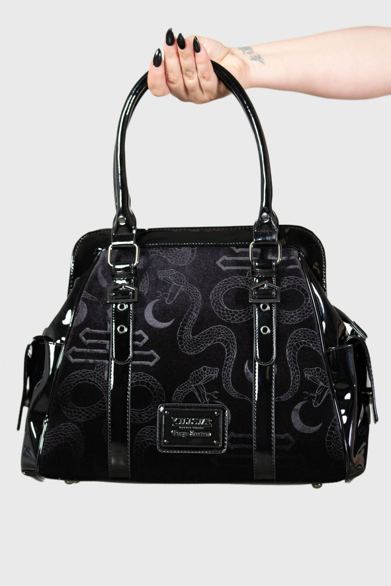 Killstar Time Warp Handbag Negros | 63425-RCMJ