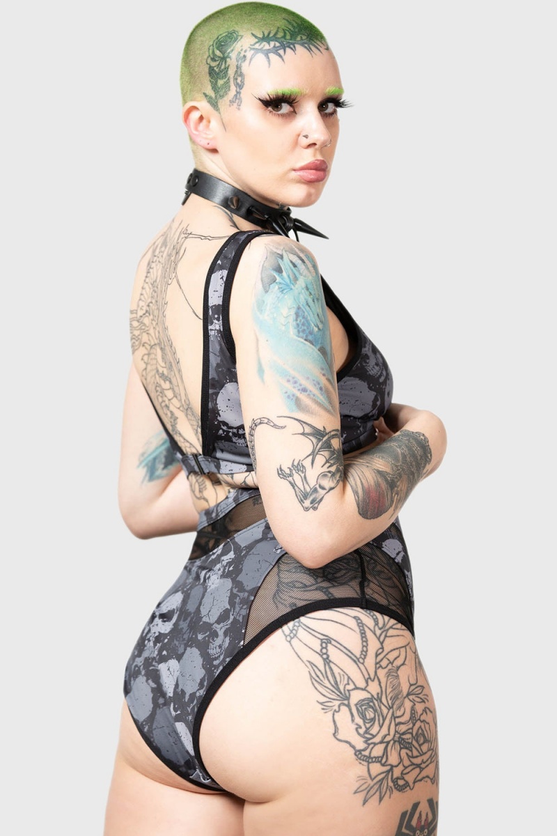 Killstar Tomb Lagoon Bikini Negros | 40786-FYCW
