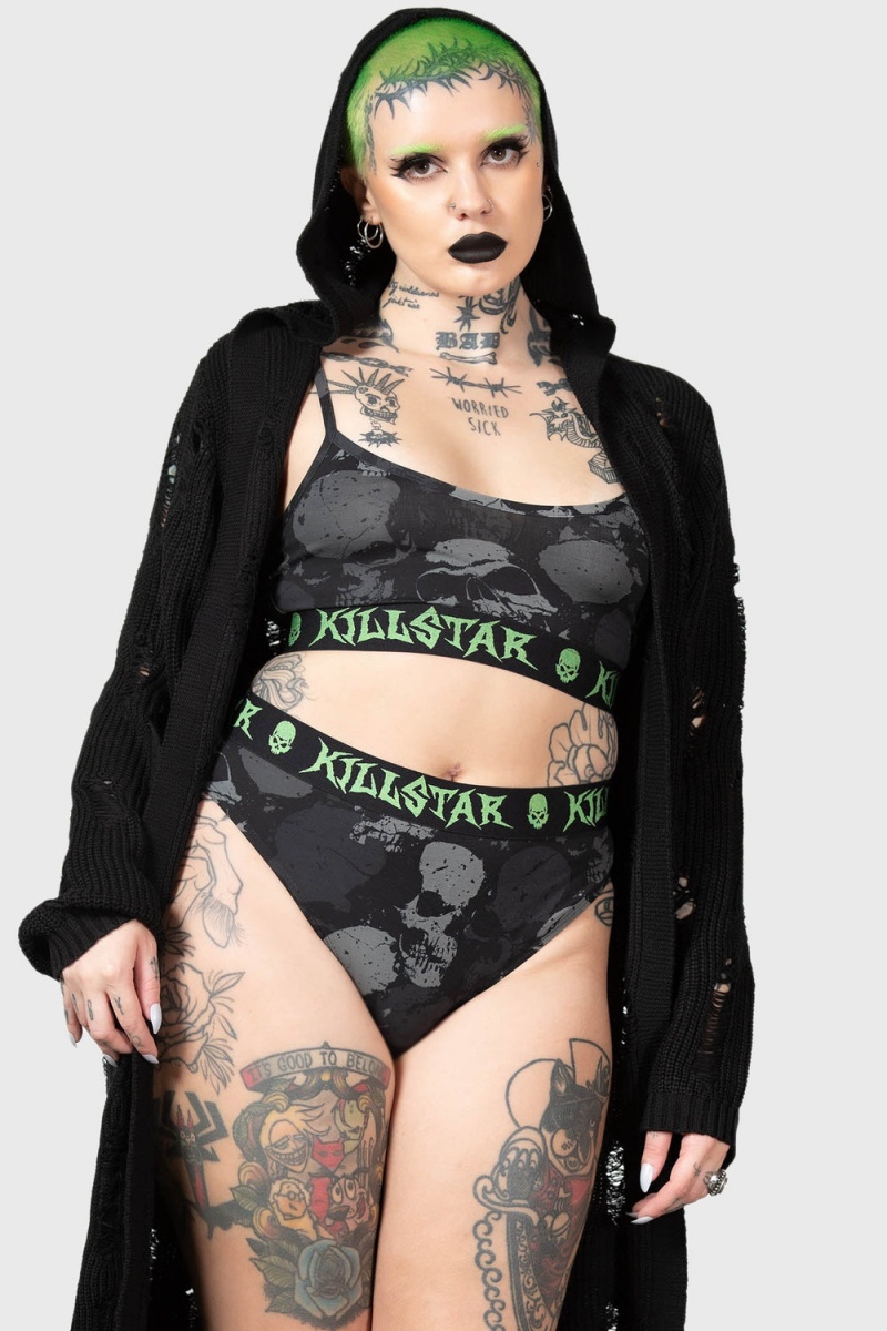 Killstar Tzompantli Panty Negros | 35480-UBNA