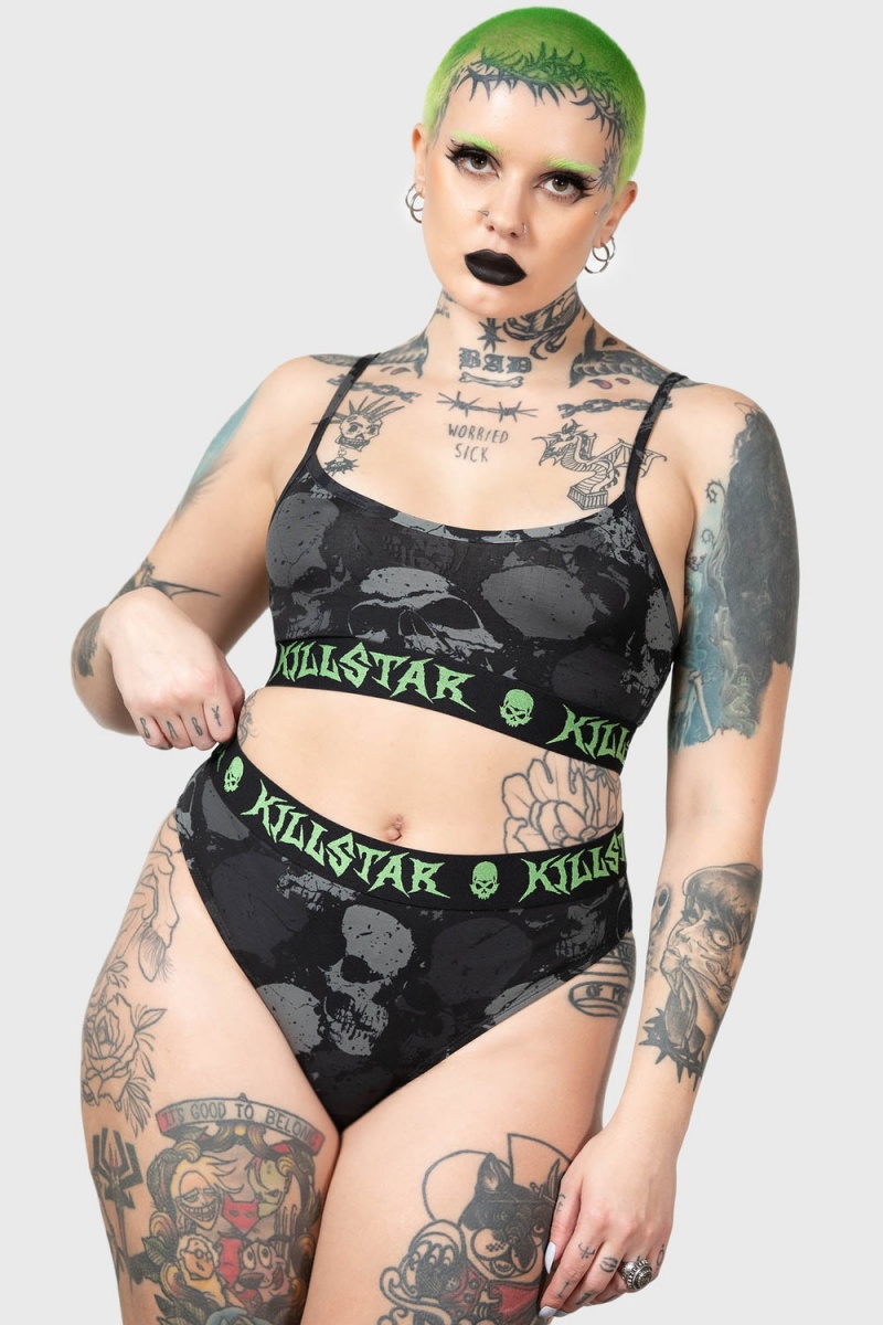 Killstar Tzompantli Panty Negros | 35480-UBNA