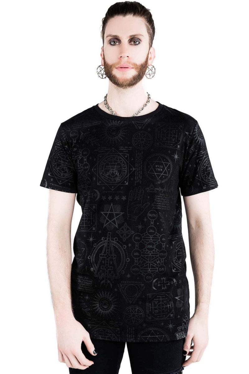 Killstar Unholy Sabbath T-Shirt Negros | 34178-IQSD