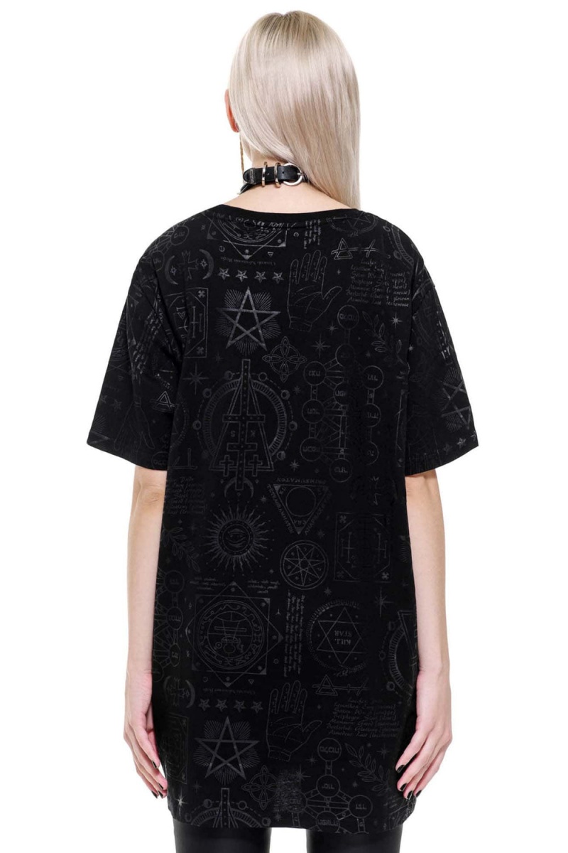Killstar Unholy Sabbath T-Shirt Negros | 34178-IQSD
