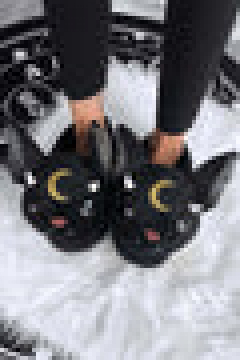 Killstar Vampir Slippers Negros | 76345-PAGH