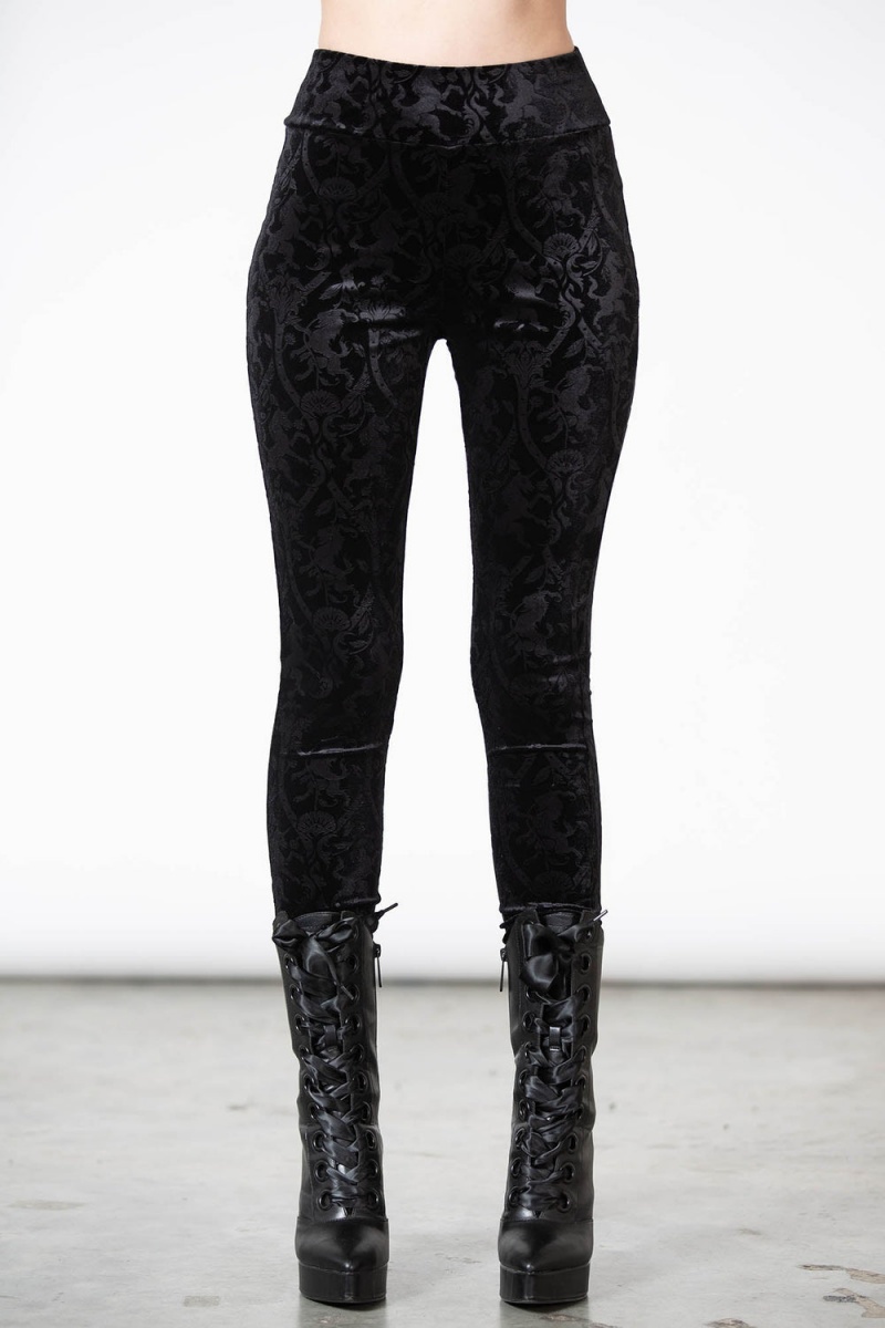 Killstar Versilesa Leggings Negros | 09826-DBEC