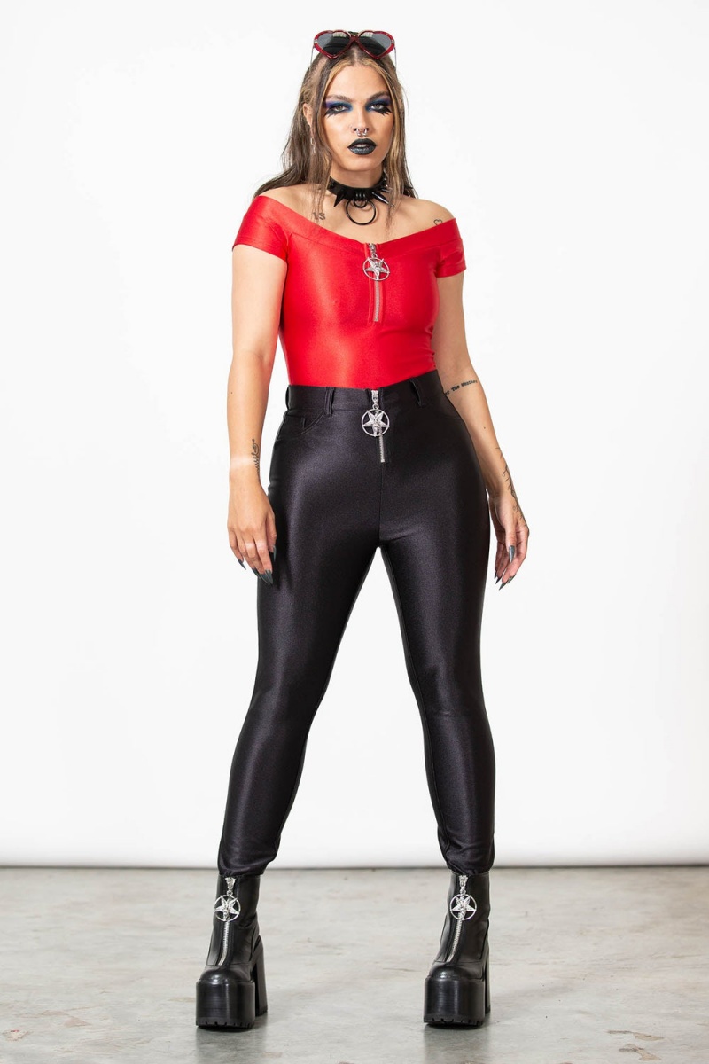 Killstar Vervain Top [SCARLET] Rojos | 21394-VTMF