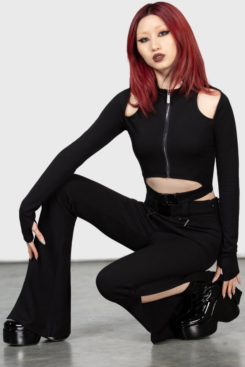 Killstar Vortatrix Trousers Negros | 08935-YDVB