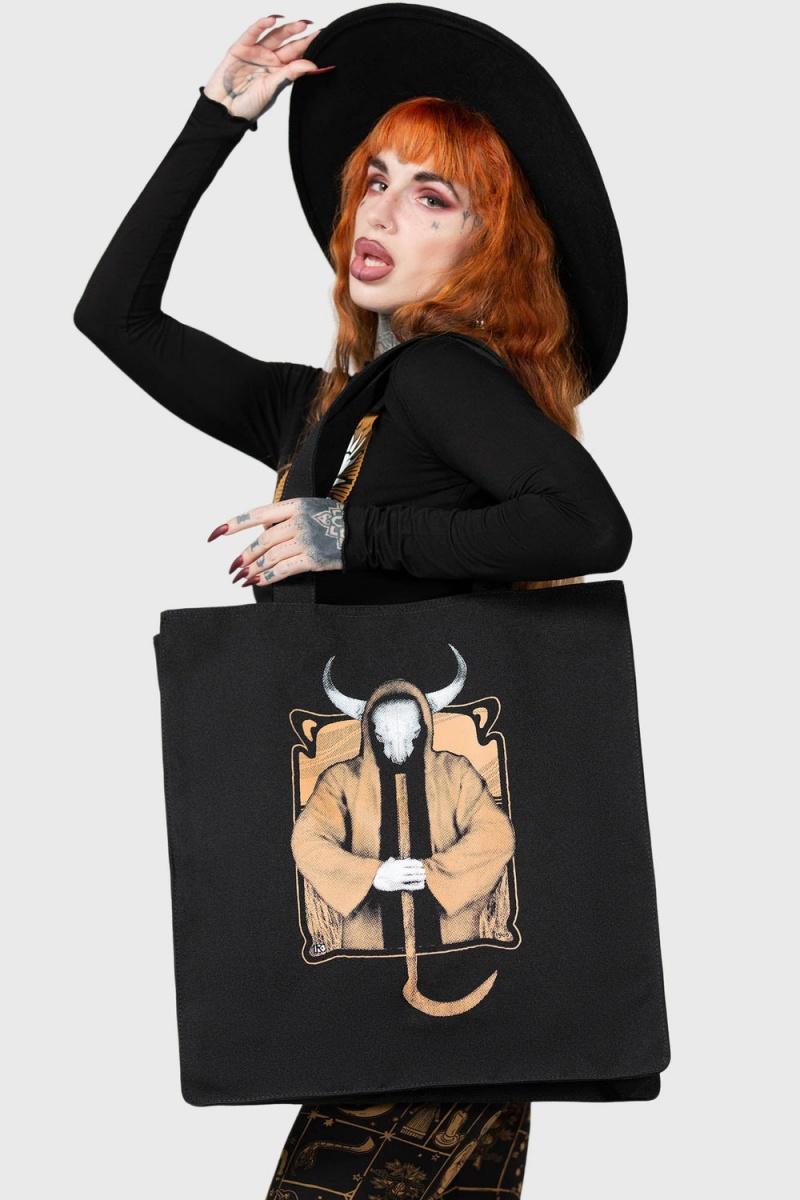Killstar Warlock Tote Bag Negros | 02856-DEFC
