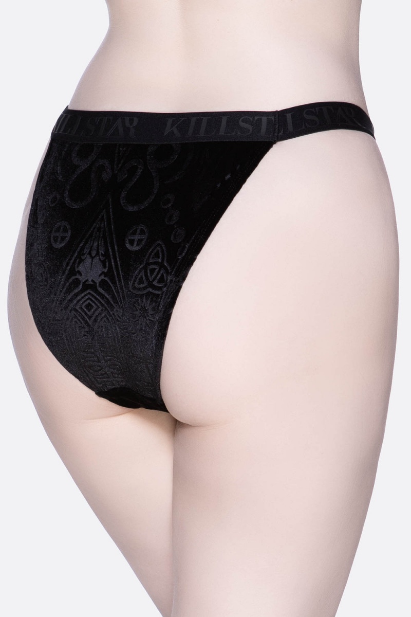 Killstar Wicked B*tch Panty Negros | 78042-CDZB