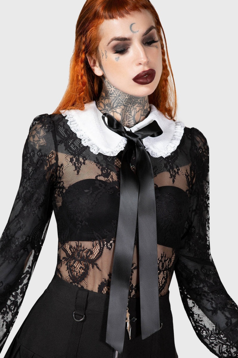 Killstar Wicked Story Top Negros | 57689-CRDK