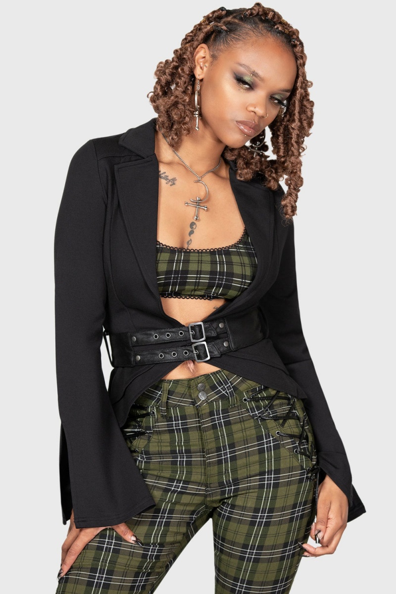 Killstar Wildish Haven Jacket Negros | 03476-NUYZ