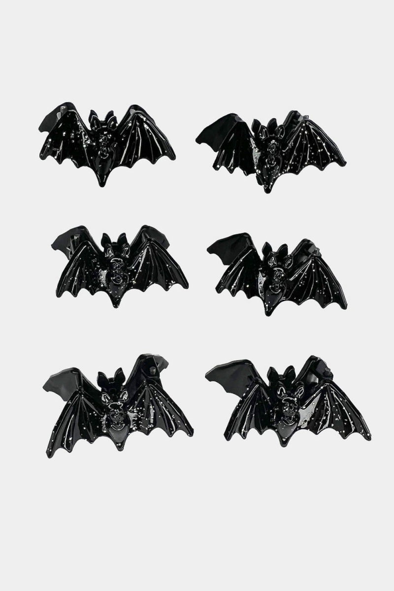 Killstar Wing It Hair Claws Negros | 36982-ZHGU