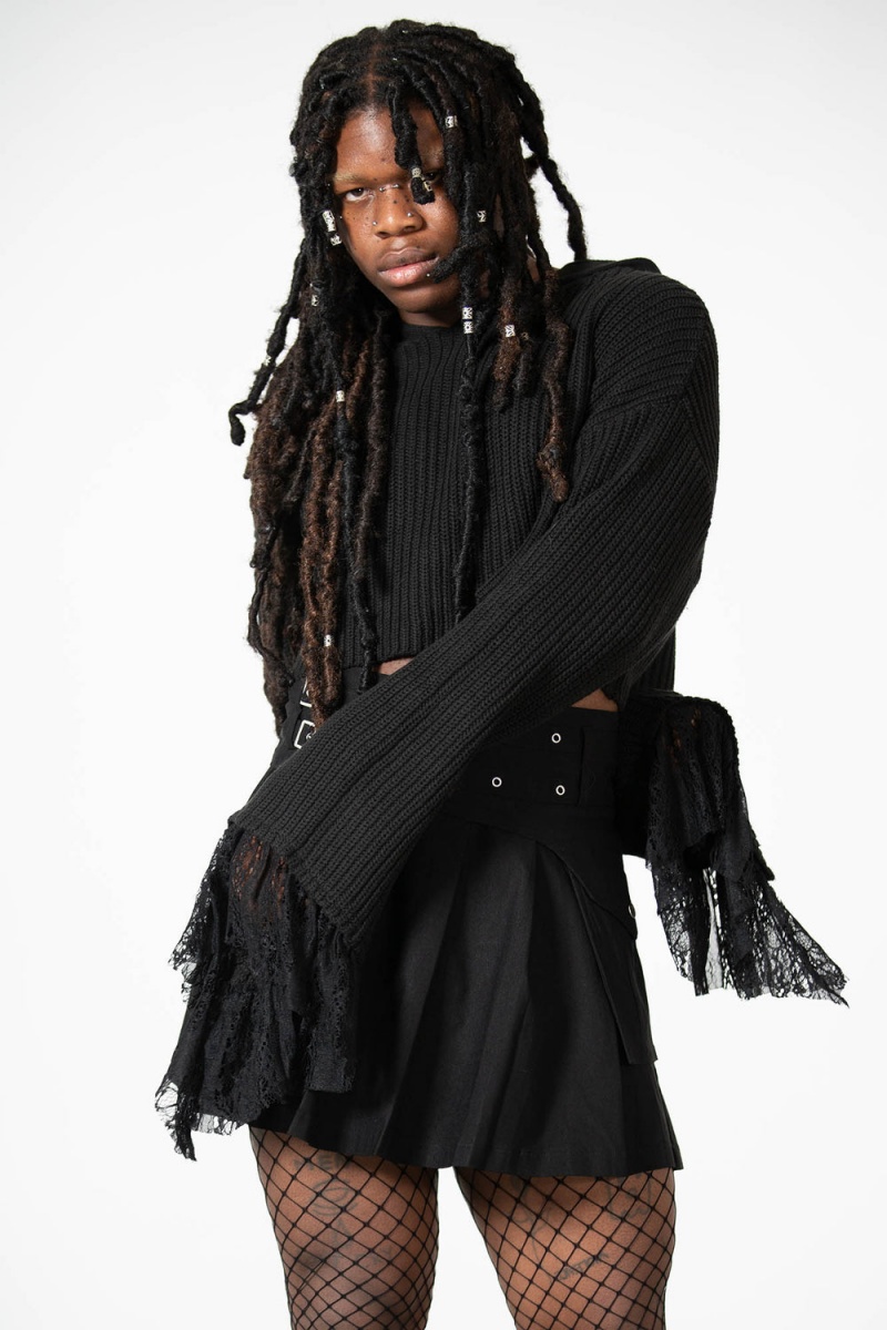 Killstar Witch Cult Knit Sueter Negros | 03592-SPNM