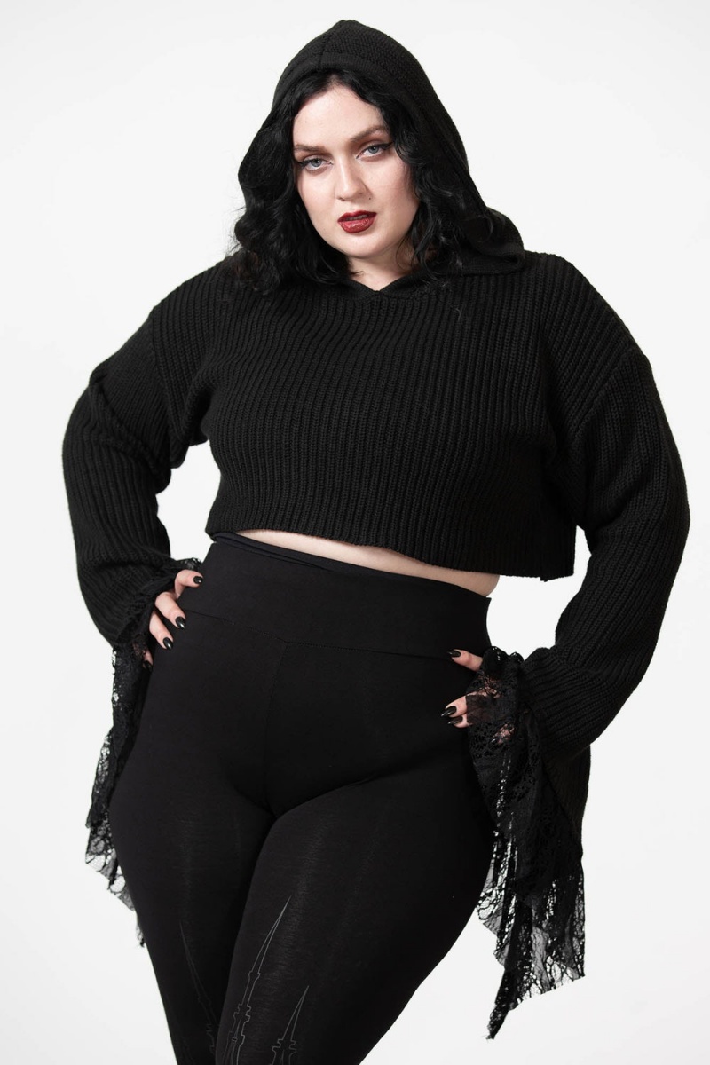 Killstar Witch Cult Knit Sueter Negros | 03592-SPNM