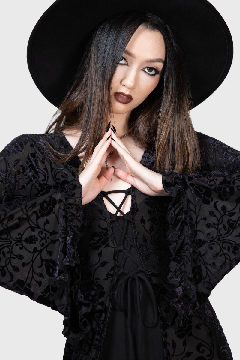 Killstar Woodland Spirit Duster Negros | 70291-XQTD