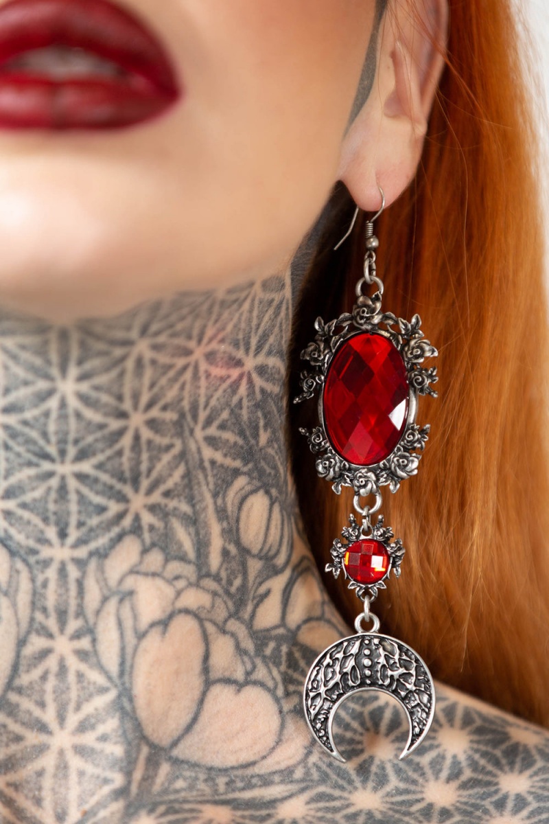 Killstar Worlds Beyond Earrings Plateados | 87643-XKSZ